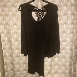 Black butterfly style dress